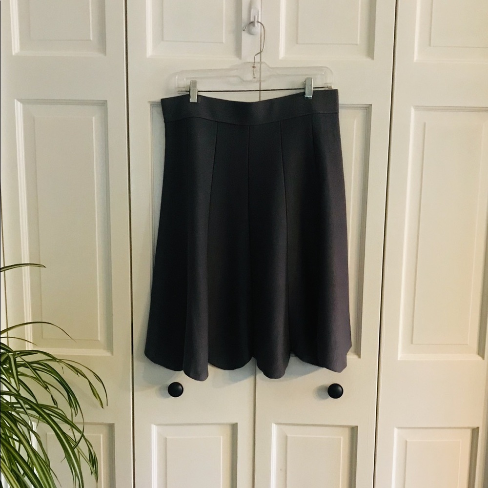 Olivia & Grace Grey Knit Gored Skirt